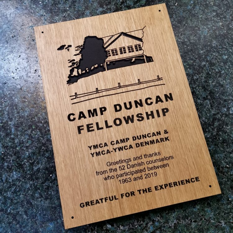 Camp Duncan mindeplade